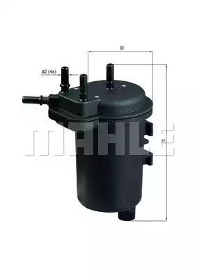 Фільтр паливний MAHLE/KNECHT Renault, MAHLE/KNECHT (KL432) | Зображення 3