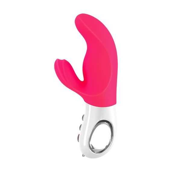 Вібратор-кролик Fun Factory MISS BI pink/white, 2 незалежні мотори, діаметр 4,2 см | Зображення 3
