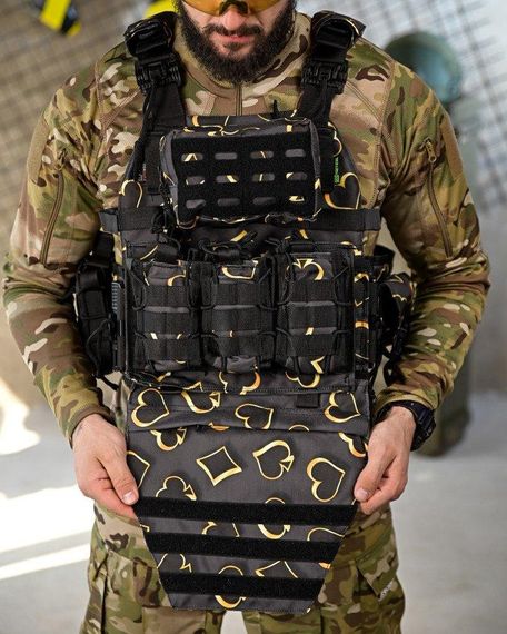 Плитоноска 4 быстрых сброса с напашником NETFLIX FIX ПП4638 | Зображення 3