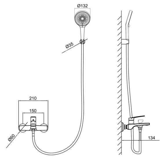 Змішувач для ванни Qtap Slavonice QTSLV259CRM48034 | Зображення 6