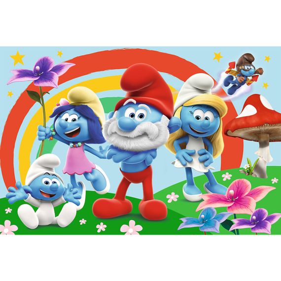 Пазли MAXI "The Smurfs. День смурфів" 24 елементи 14374 Trefl (5900511143744) | Зображення 1