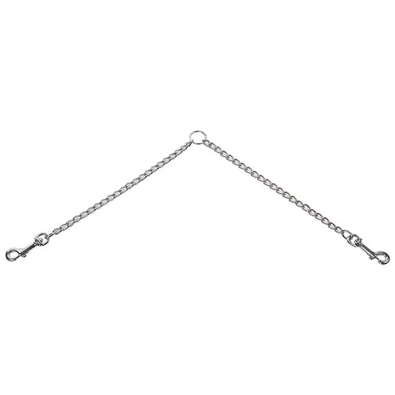 Flamingo Twin Chain поводок-спарка для собак, 2 х 30 см