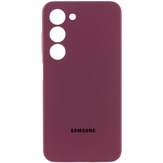Чехол Silicone Cover Lakshmi Full Camera (AAA) для Samsung Galaxy A15 4G/5G / M15 5G Бордовый / Plum