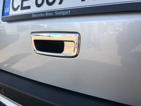 Накладка на задню ручку (нерж.) OmsaLine - Італійська нержавійка для Mercedes Citan 2013-2024 рр