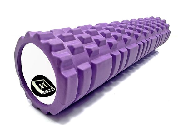 Масажний ролер EasyFit Grid Roller 60 см v.3.1 фіолетовий (EF-2037-V)