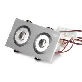 Світильник точковий LED-107/2W BA IP40 Brush Aluminium 45'