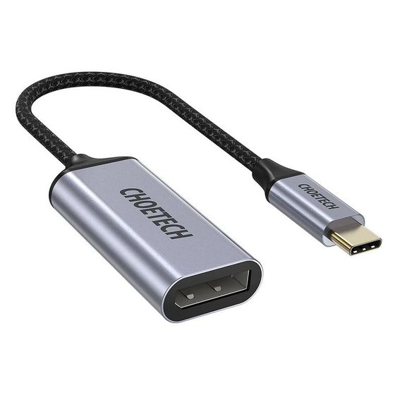 Адаптер-перехідник USB Type-C на DP Choetech HUB-H11-GY-V2