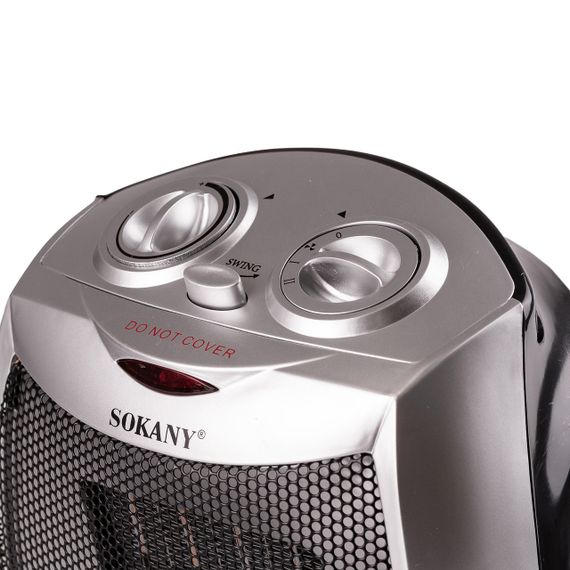Тепловентилятор Sokany SK1653 з поворотним механызмом 2000W | Зображення 2