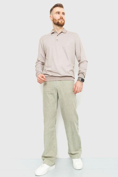 Брюки мужские классические  цвет оливковый 167R955 | Зображення 1