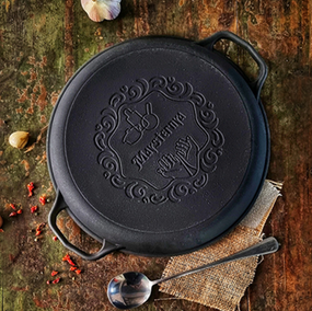 Жаровня d40*4см чугунная литая 400-40Ук Мастерская