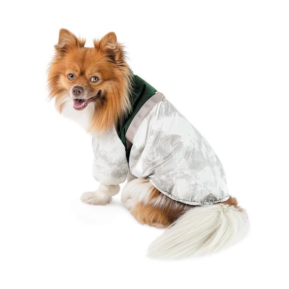 Куртка для собак Bony Pet Fashion, М білий, зелений | Зображення 1