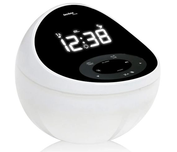 Годинник настільний з радіо Technoline WT500 Black/White (WT500) (DAS301826) | Зображення 1