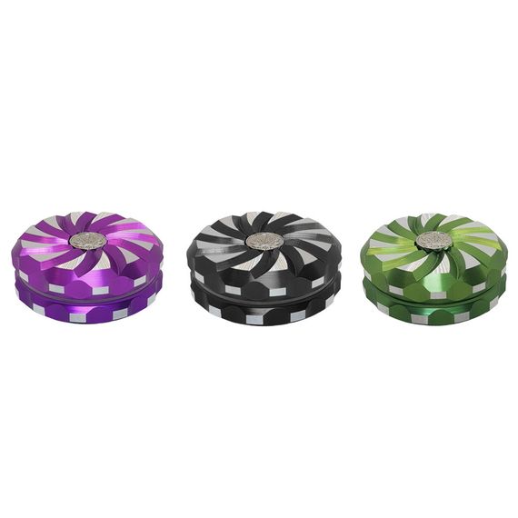 Гриндер Железный "Relief 60mm Green" Мельница Для Специй | Зображення 2