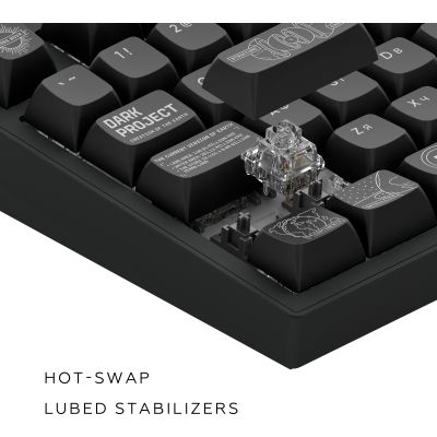 Клавиатура Dark Project ALU81 Terra Nova PBT RGB Mech G3MS Moonstone Black (DPKB_NOVA_81_ANSI_BLACK_UA) | Зображення 4