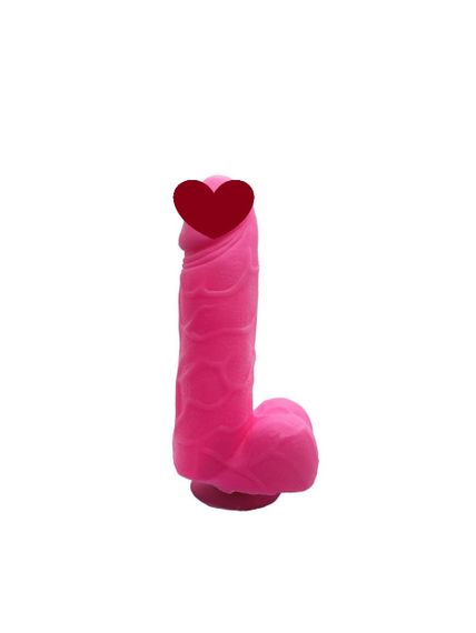 Крафтове мило-член із присоскою Чистий Кайф Pink size S натуральне Sex Aura
