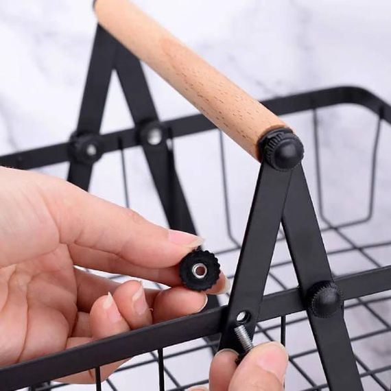 Кошик для фруктів триярусний Чорний