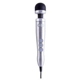 Вібромасажер DOXY Number 3 Silver, дуже потужний, живлення 220В, металевий корпус Sex Aura