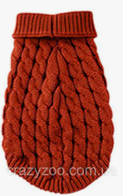 Свитер для собак и котов EcoToys Red L красный A: 30 см B: 38 см C: 28 см L-7010