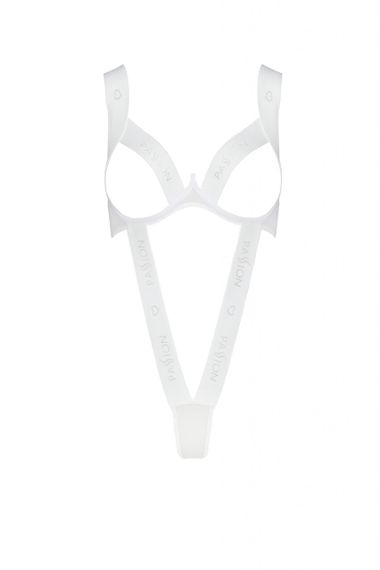 Боді з відкритими грудьми KYOUKA BODY white S/M - Passion Sex Aura | Зображення 1