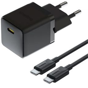 МЗП Baseus Palm Fast Charger 20W (1USB-C) + кабель Type-C to Type-C (P10111602) Cluster Black