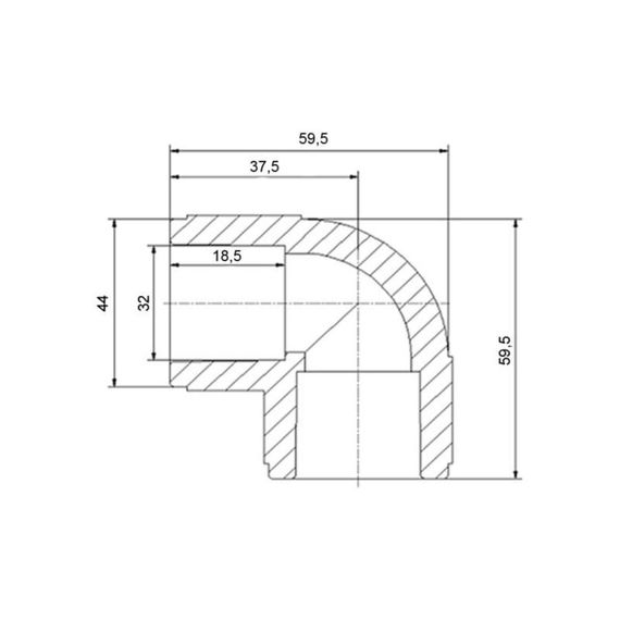 Уголок PPR Blue Ocean "Белый" 32, 90° | Зображення 1