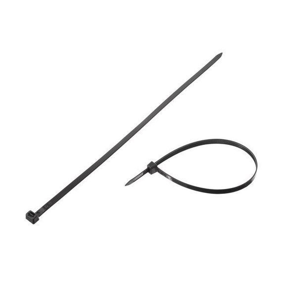 Хомут пластиковий 7,6*350 мм, чорний, 100 од. INTERTOOL TC-7636 | Зображення 2