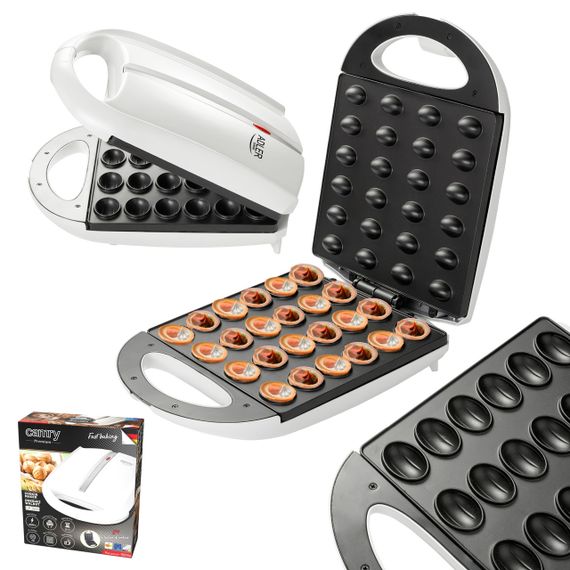 Горішниця електрична Adler AD 3039 XL біла, форма для горішків з антипригарним покриттям | Зображення 9