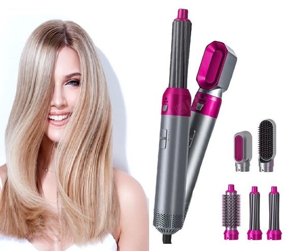Воздушный мультистайлер Hot Air Styler 5 в 1 для разных типов волос с насадками для сушки, выпрямления, придания объема, укладки