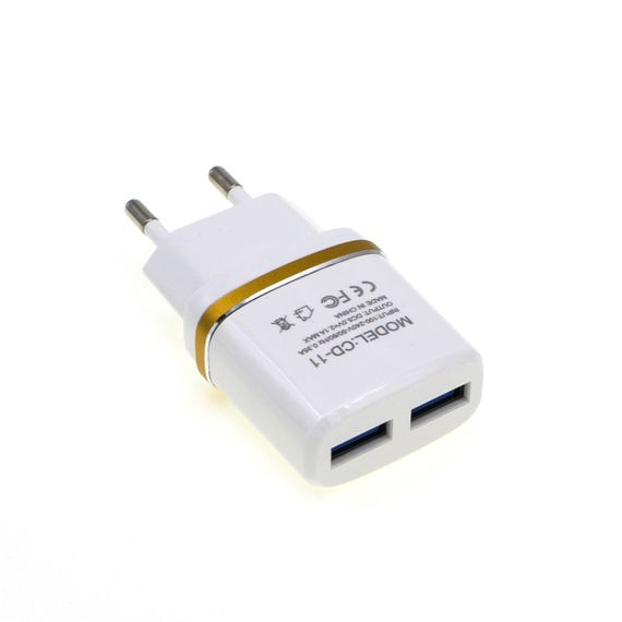 Мережевий зарядний пристрій INKAX CD-11 з кабелем Lightning | Зображення 1