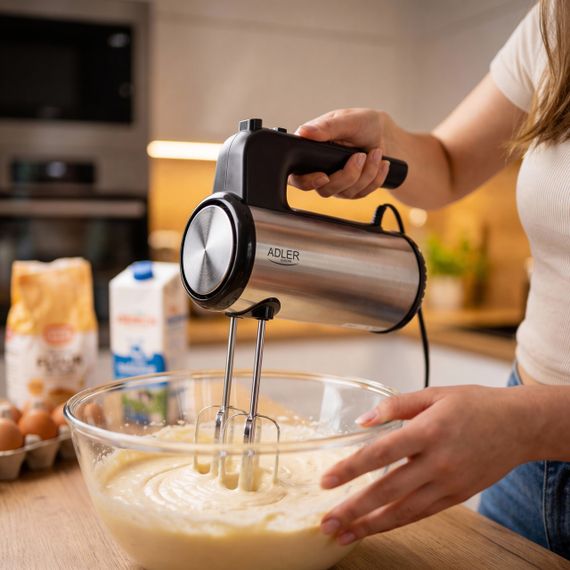 Миксер ручной Adler AD 4232, кухонный миксер 900 Вт, 5 скоростей, Turbo, насадки для теста и крема | Зображення 8