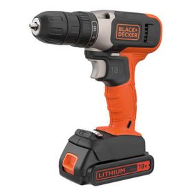 Шуруповерт Black&amp;Decker 18 В Li-Ion, 1.5Ah, 600 об/мин, 1,2 кг (BCD001C1)