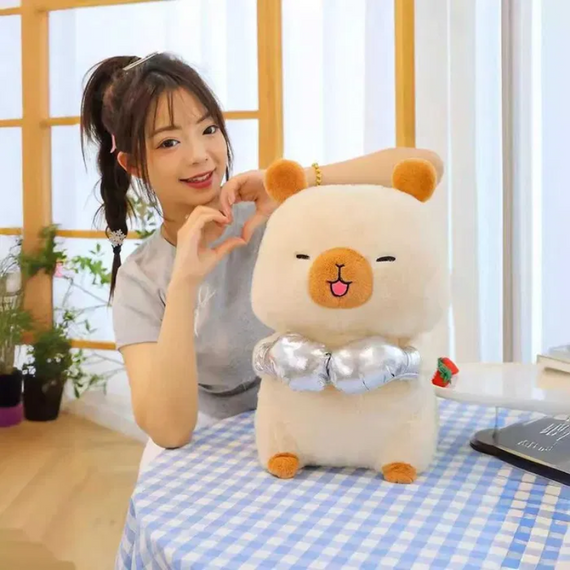 М'яка іграшка Капібара боксер, 47 см, рожевий, коричневий, бежевий Капібара | Зображення 4