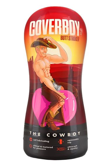 Мастурбатор анус Blush Coverboy Cowboy бежевий, 18.5 см Sex Aura | Зображення 4