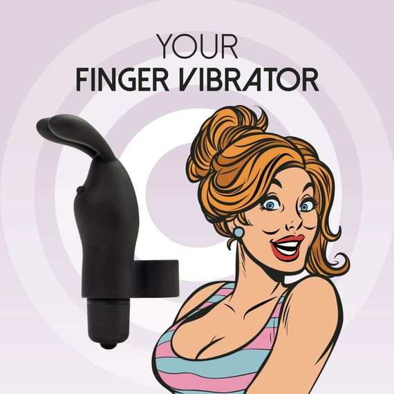 Вібратор на палець FeelzToys Magic Finger Vibrator Black | Зображення 1