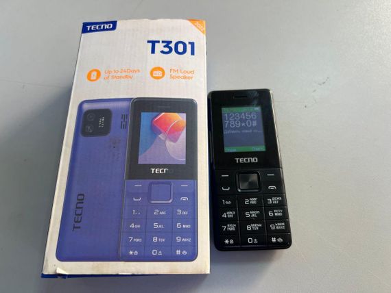 Мобільний телефон Tecno t301 black бу | Зображення 2