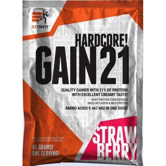 Гейнер Extrifit Hardcore Gain 21 45g (Strawberry)