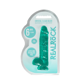 Фаллоимитатор - Realrock Dildo 6" Turquoise sexstyle