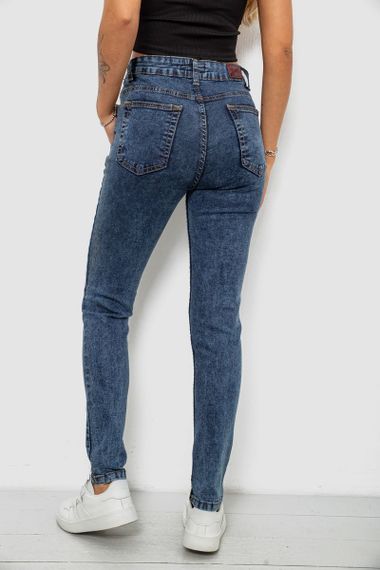 Джинси жіночі однотонні Skinny, колір синій, 244R1268 | Зображення 3
