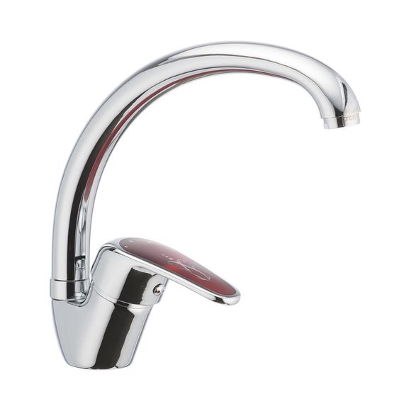 Змішувач для кухні CRON MAGIC 777 червона ручка (CR0117)