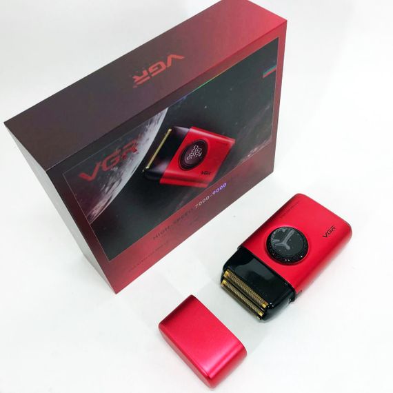 Электробритва VGR V-377 RED шейвер, Электрическая аккумуляторная бритва для бритья, шейвер мужской | Зображення 6