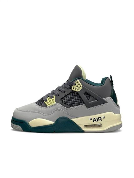 Жіночі кросівки Air Jordan 4 x Off-White Grey Green Beige , В'єтнам , весна / літо / осінь 37