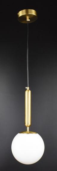 Люстра підвісна на 1 лампочку 27051 Латунь 40-100х15х15 см. | Зображення 7