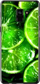 Чохол на Samsung Galaxy A8 Plus 2018 A730F Зелені часточки лимона "852t-1345-2448"