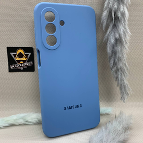 Чохол із логотипом для Samsung Galaxy A17 | Протиударний | Soft Touch + Скло в подарунок Блакитний