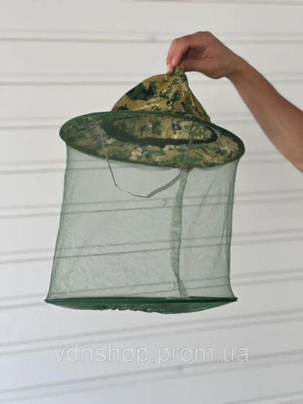 Капелюх антимоскітний камуфляж для полювання риболовлі садівництва / Панама з сіткою для захисту від мошок комарів | Зображення 2