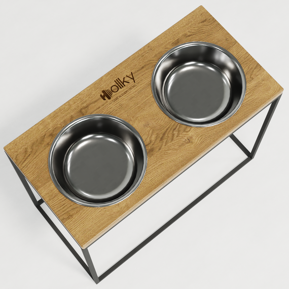 Миски на подставке для больших собак Hollky Base XL40 (2 × 1,8 л) BXL40-522640-GRNT | Зображення 7