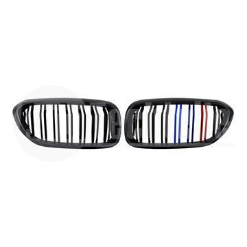 Решетки радиатора компл. BMW 5 G30 17-20 (глянц. чёрн. M-стиль, двойная), AutoTechteile, 708 5146, 706 5171