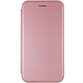 Кожаный чехол-книжка Classy для Motorola Moto E13 Rose Gold