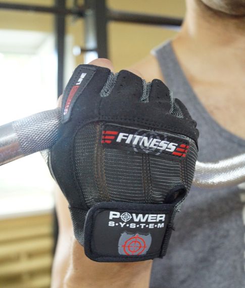 Рукавички для фітнесу Power System PS-2300 Fitness Grey/Black XS | Зображення 7