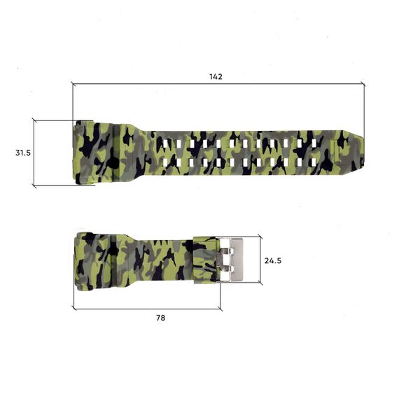 Ремінець для годинника Skmei 1818CMGN Green Camo | Зображення 2